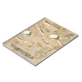 Journal de découpage vintage dictons mots  (Côté gauche)