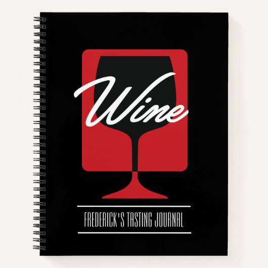 Journal de dégustation de vin personnalisé (Devant)