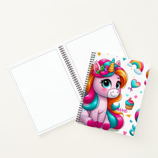 Journal de dessin de licorne magique (Intérieur)