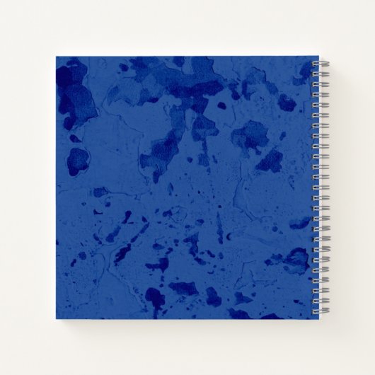 Journal de dessin de nom bleu (Dos)