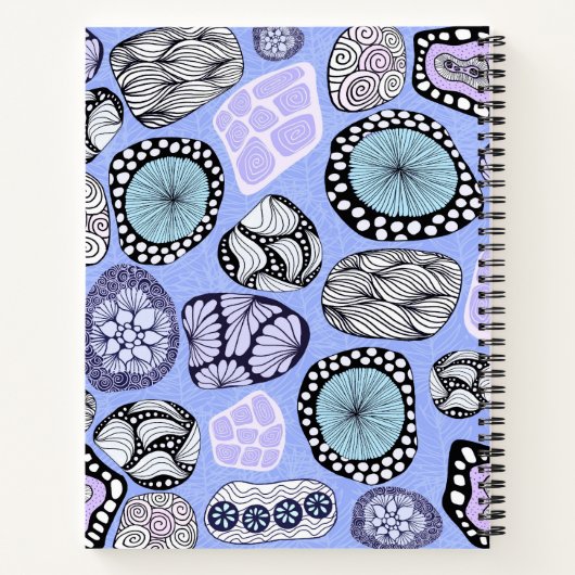 Journal de dessin et d'écriture Zen Design (violet (Dos)
