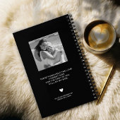 Journal de deuil noir pour la perte de la mère