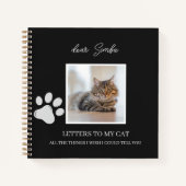 Journal de deuil pour chat mémorial perte d'animal (Devant)