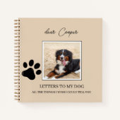 Journal de deuil pour chien mémorial perte d'anima (Devant)