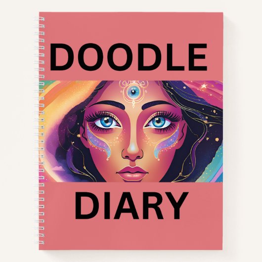 Journal de doodle sur la pêche noire (Devant)