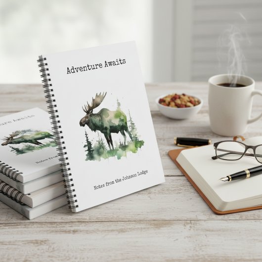 Journal de faune personnalisé à l'aquarelle rustiq