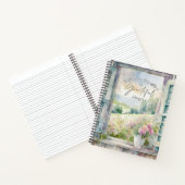 Journal de fenêtre fleurie de l'aquarelle du coeur (Intérieur)