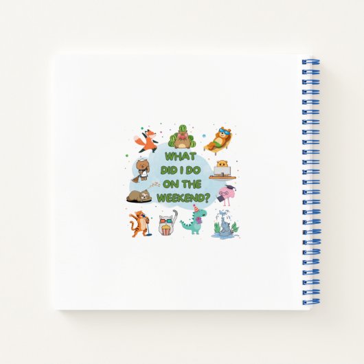 Journal de fin de semaine pour enfants (Dos)