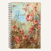 Journal de fleurs aquarelles roses (Recto)