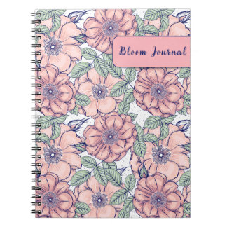 Journal de Fleurs Botaniques Rose à Hips Sauvages