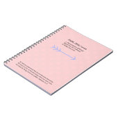 Journal de foi, rose (Côté gauche)