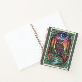Journal de forêt Chouette Zentangle de la rivière (Intérieur)