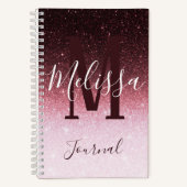 Journal de gradient de parties scintillant d'or ro (Recto)