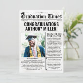 Journal de graduation personnalisé Carte de gradua (Debout devant)