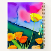 Journal de gratitude aquarelle floral coquelicots (Dos)