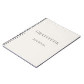 Journal de Gratitude - Cahier de Typographie Minim (Côté gauche)