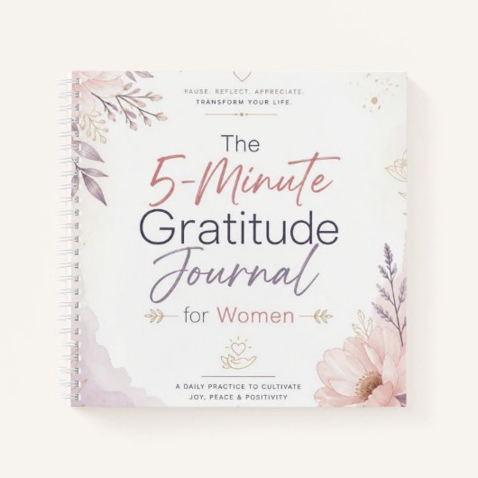 Journal de gratitude de 5 minutes (Devant)