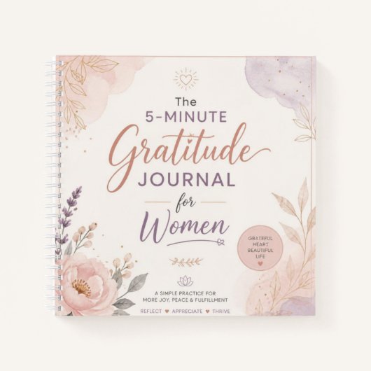 Journal de gratitude de 5 minutes (Devant)