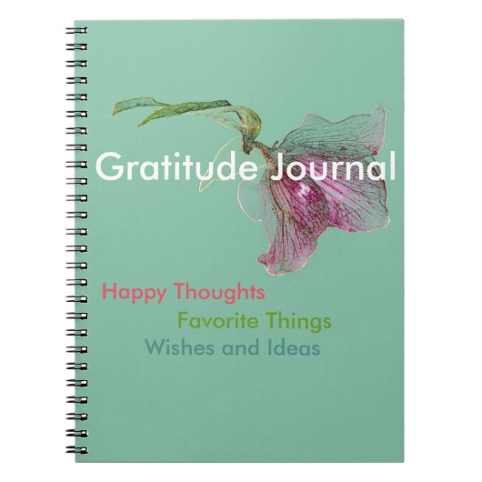 Journal de gratitude de carnet (Devant)