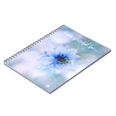 Journal de Gratitude de Fleur Bleu Étincelant (Côté gauche)