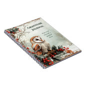 Journal de gratitude de la chouette de grange rust (Côté Droit)