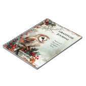 Journal de gratitude de la chouette de grange rust (Côté gauche)