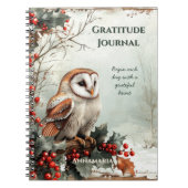 Journal de gratitude de la chouette de grange rust (Devant)