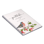 Journal de Gratitude de l'Oiseau rose personnalisé (Côté Droit)