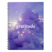 Journal de gratitude esthétique nuage violet (Devant)