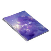 Journal de Gratitude esthétique violette nuageuse (Côté Droit)