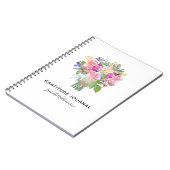 Journal de Gratitude Florale Personnalisé (Côté gauche)