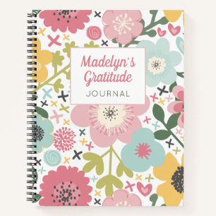 Journal de Gratitude Florale Rose
