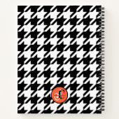 Journal de gratitude Houndstooth noir et blanc (Dos)