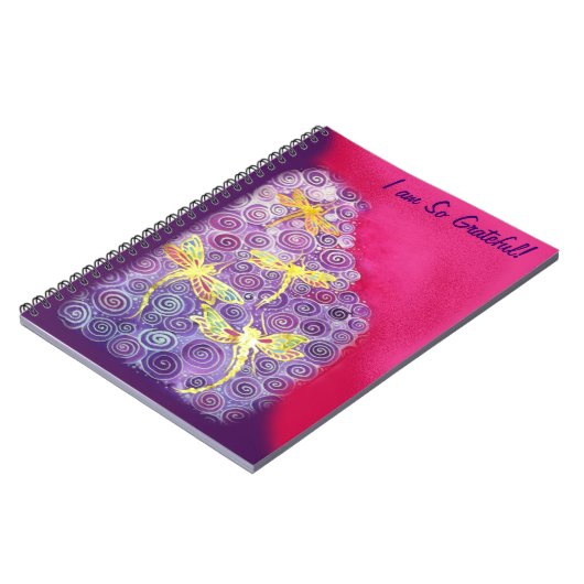 Journal de gratitude : Image en soie de libellule (Côté gauche)