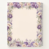 Journal de gratitude lavande fleurs de champagne (Dos)