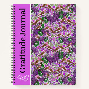 Journal de Gratitude Lilacs Finch Purple Personnal