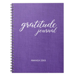 Journal de Gratitude Linn mauve Photo Nom personna