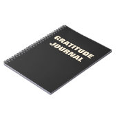 Journal de gratitude noire citation motivationnell (Côté gauche)