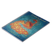 Journal de gratitude : Peinture en soie de paon (Côté gauche)