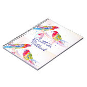Journal de gratitude Perruche Rosella rouge Oiseau (Côté gauche)