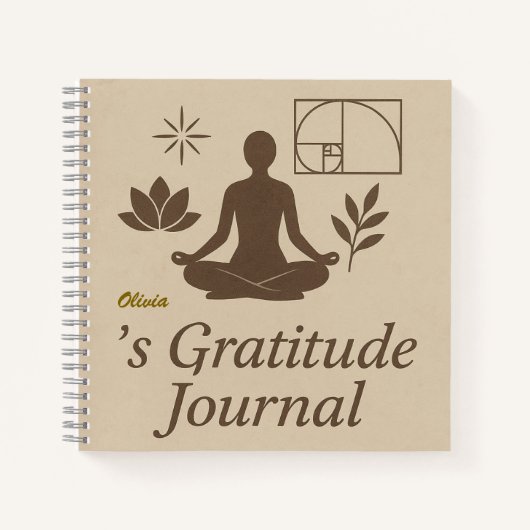 Journal de gratitude personnalisé (Devant)
