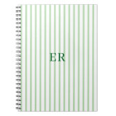 Journal de gratitude personnalisé à rayures (Devant)