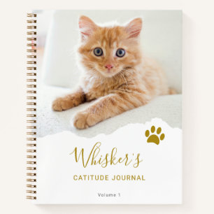 Journal de gratitude personnalisé chic avec photo 