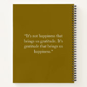 Journal de Gratitude Personnalisé Or Impression Ar (Dos)