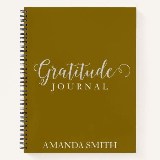 Journal de Gratitude Personnalisé Or Impression Ar