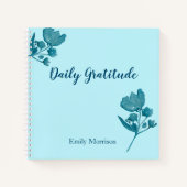 Journal de Gratitude personnalisée Dusty Blue (Devant)