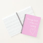 Journal de gratitude pour les choses qui rendent h (Intérieur)