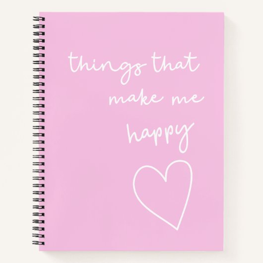 Journal de gratitude pour les choses qui rendent h (Devant)