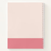 Journal de gratitude rose (Script) avec nom (Dos)
