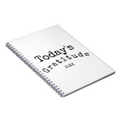 Journal de gratitude simple noir et blanc (Côté Droit)